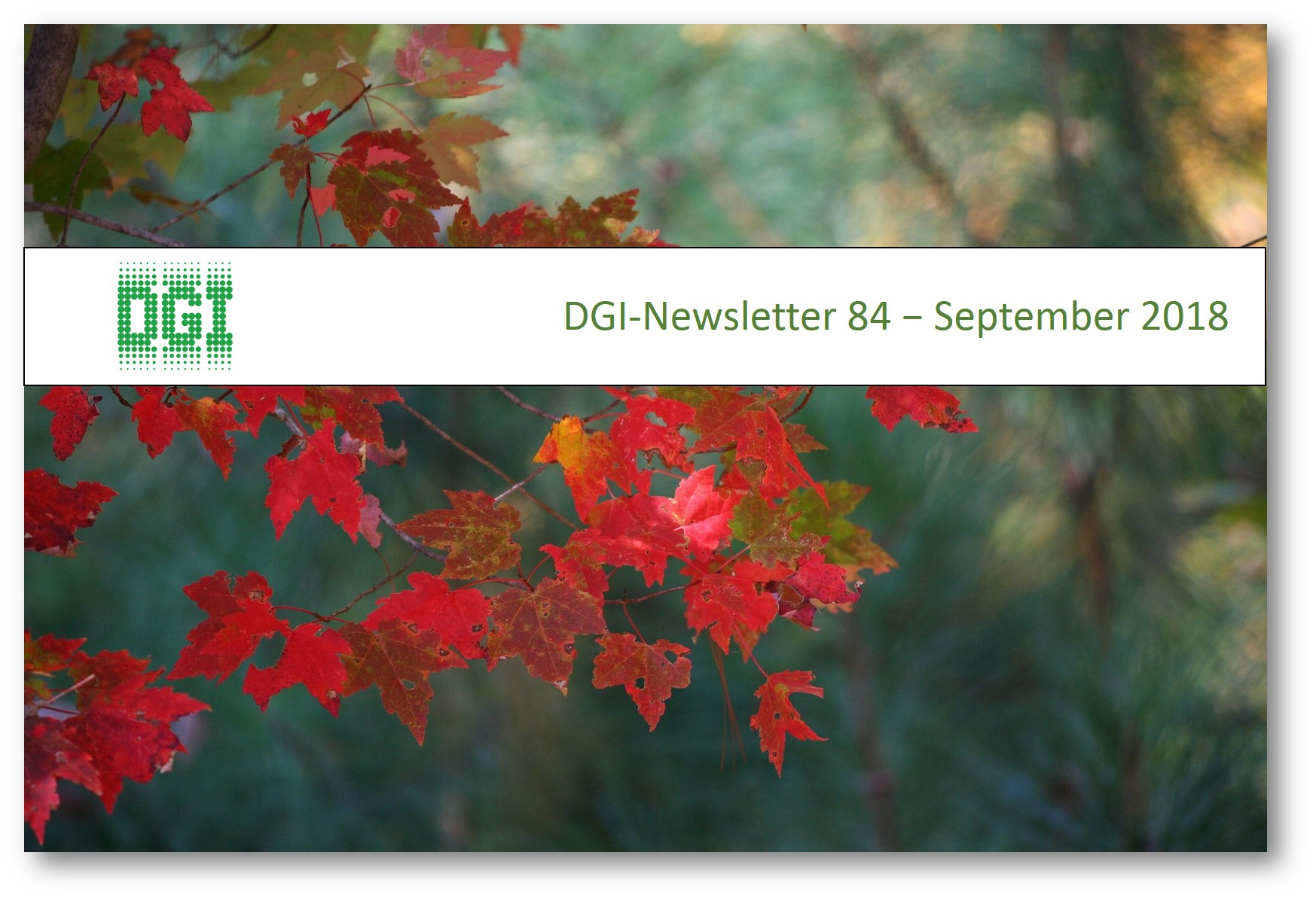 DGI-Newsletter 84 – September 2018